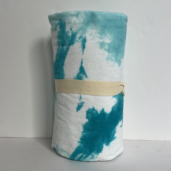 POTTERY BARN TEEN Set of 2 Tie Dye Burst Beach Towels TEAL NEW NWT PB TEEN - Picture 7 of 13